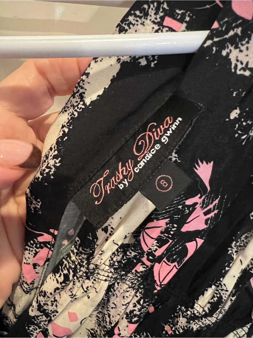 Trashy Diva Black Pink and Cream Hurricane Dress